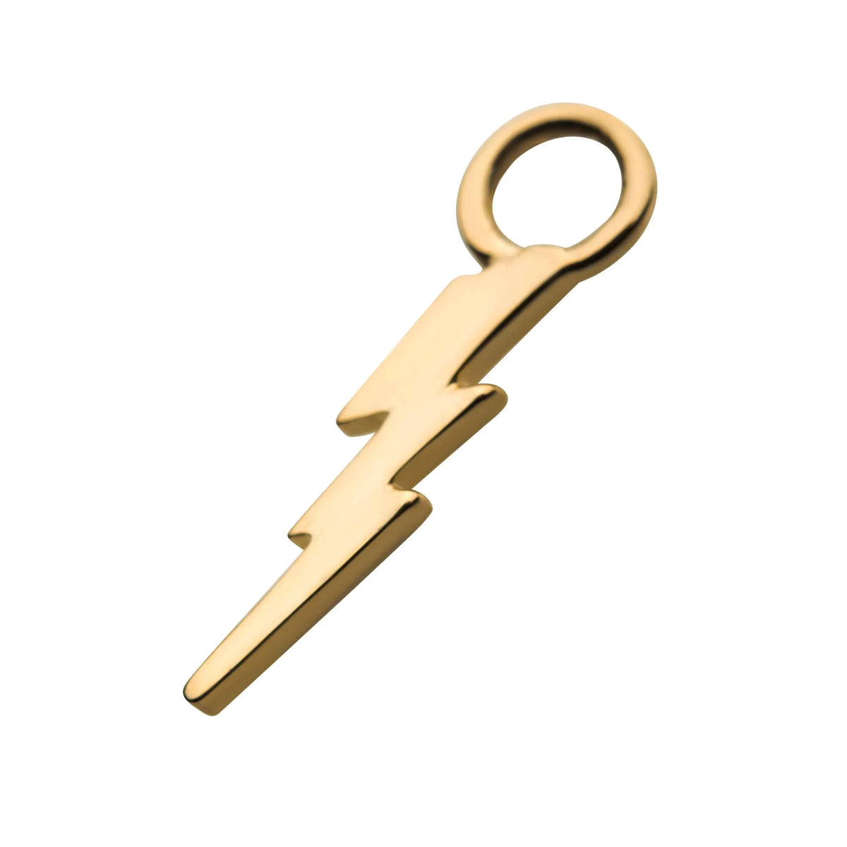 14Kt Yellow Gold Lightning Bolt Charm