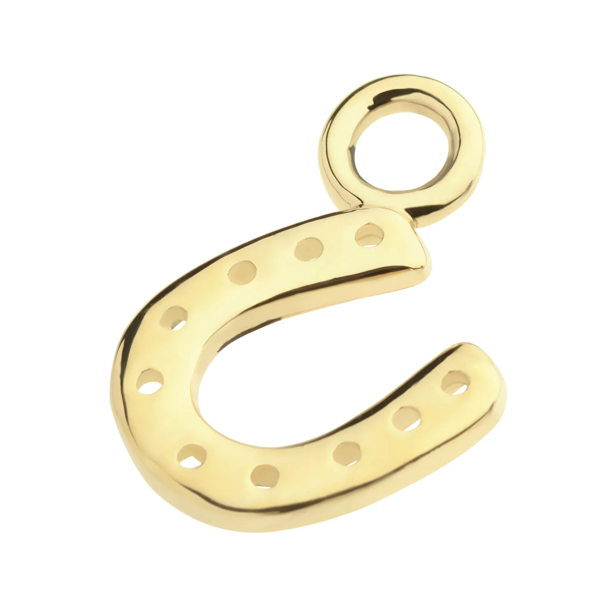 14Kt Yellow Gold Horseshoe Charm
