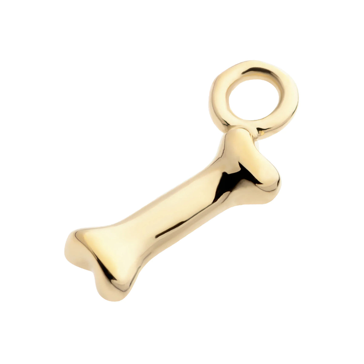 14Kt Yellow Gold Bone Charm