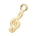 14Kt Yellow Gold Music Note Charm