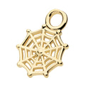 14Kt Yellow Gold Spiderweb Charm