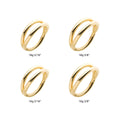 14Kt Yellow Gold Double Hoop Side Facing Hinged Segment Clicker