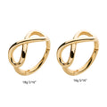 14Kt Yellow Gold with Infinity Symbol Side Facing Hinged Segment Clicker