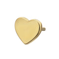 14Kt Yellow Gold M0.8 Internally Threaded Heart Top