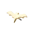 14Kt Yellow Gold Threadless Polished Finish Bat Top