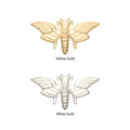 14Kt Gold Threadless Moth Top