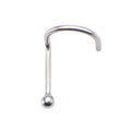 14kt White Gold Nose Screw with a 2mm Ball Top