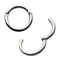 14Kt White Gold Basic Hinged Segment Clicker