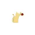 Cat/Laser with Garnet CZ