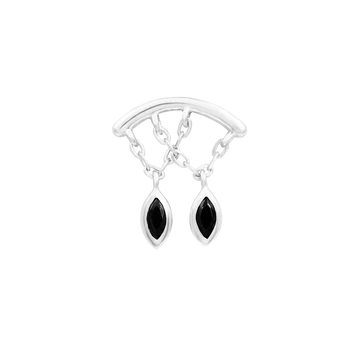Delphine - Black CZ