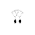 Delphine - Black CZ