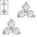 Titanium Internal Lab Grown Diamonds Trifecta Trinity Top