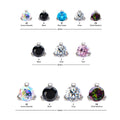 14g Titanium Internally Threaded Microdermal Top with Prong set CZ Gem