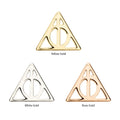 14Kt Gold Harry Potter Deathly Hallows Threadless Top