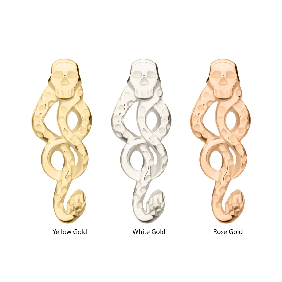 14Kt Gold Harry Potter Dark Mark Symbol Threadless Top
