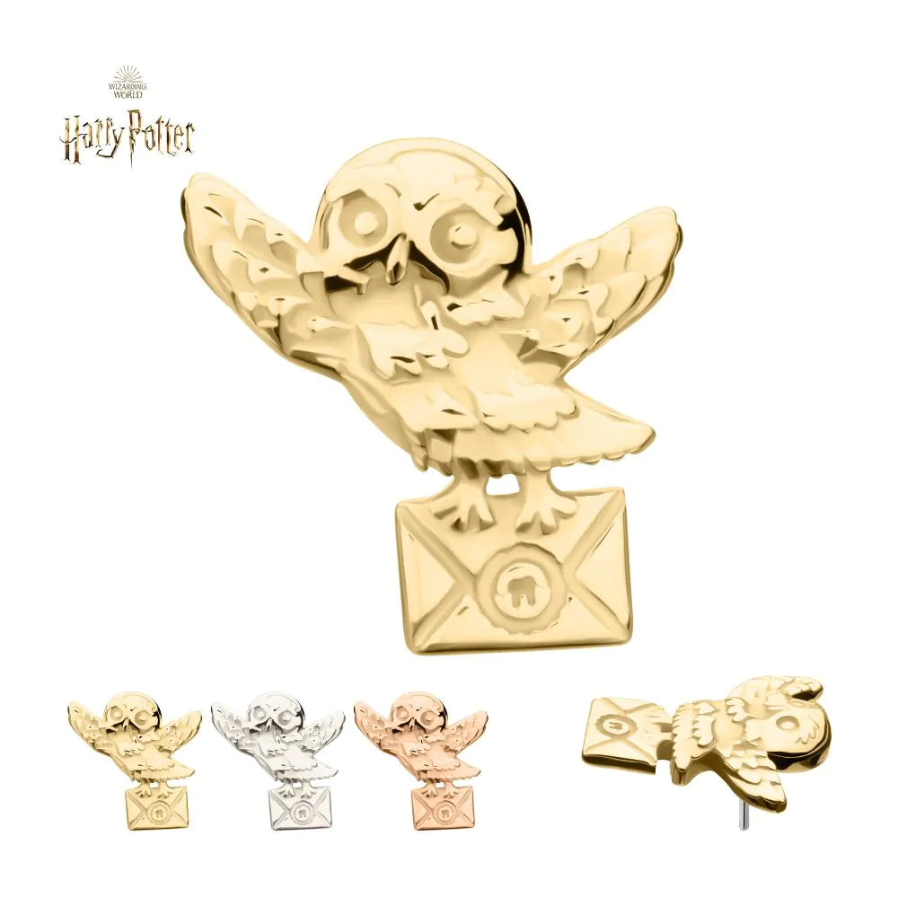 14Kt Gold Harry Potter Hedwig Threadless Top