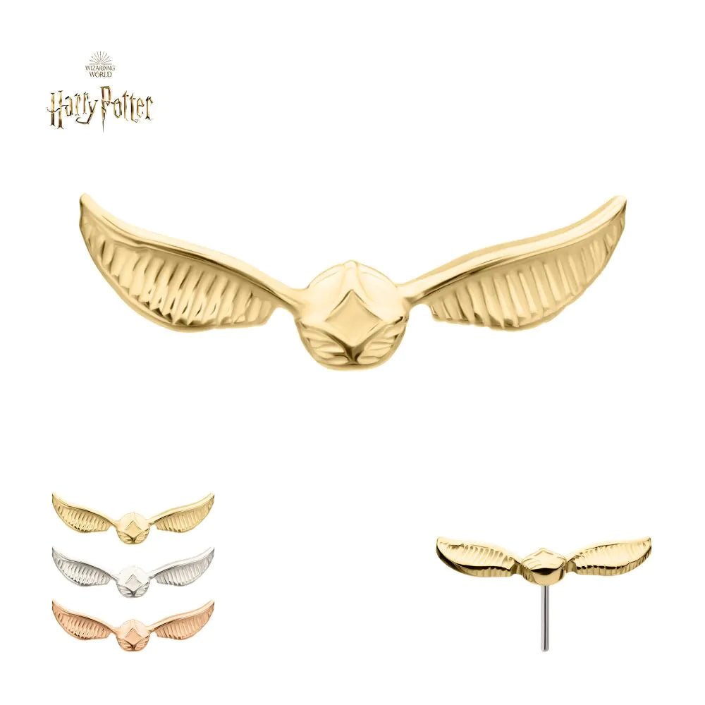 14Kt Gold Harry Potter Golden Snitch Threadless Top