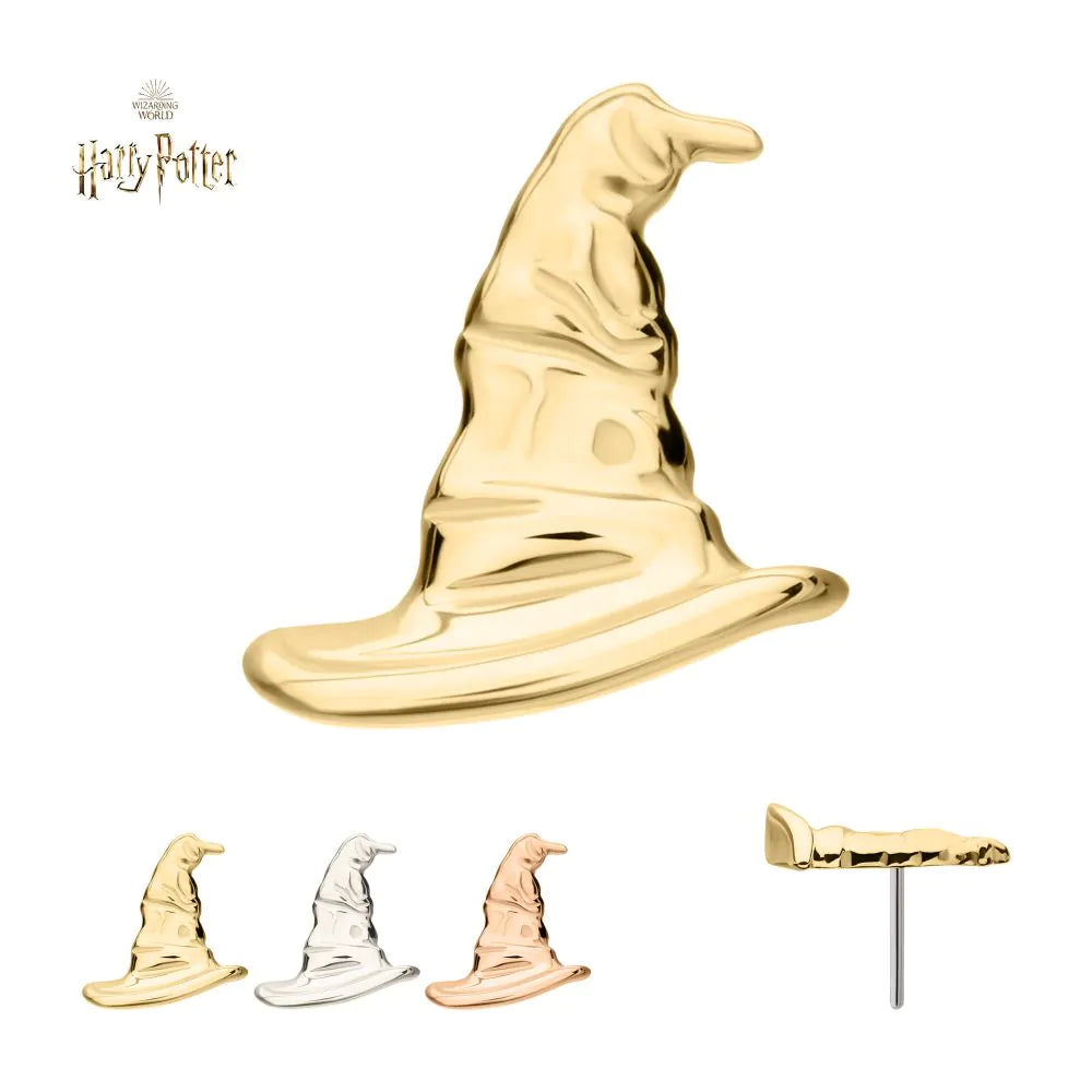 14Kt Gold Harry Potter Sorting Hat Threadless Top