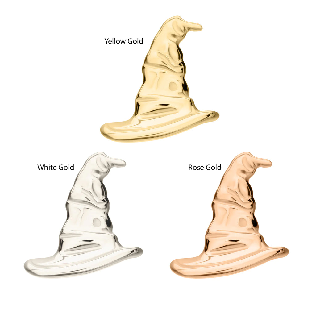 14Kt Gold Harry Potter Sorting Hat Threadless Top