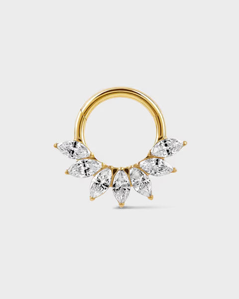 "NORA" | TITANIUM | 24k GOLD
