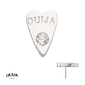 14Kt White Gold Hasbro Ouija Planchette Threadless Top