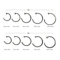 Titanium Flat Back Half Hoop Nose Ring