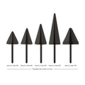 Black PVD Titanium Threadless Spike Top