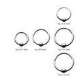 Titanium with 3mm Ball Hinged Segment Ring