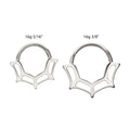 Titanium Spiderweb Front Facing Hinged Segment Clicker