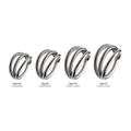 Titanium Triple Hoop Side Facing Hinged Segment Clicker