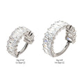 Titanium with CNC Set Baguette CZ Side Facing Hinged Segment Clicker