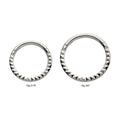Titanium with Pyramid Design Front Facing Hinged Segment Clicker