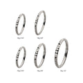 Titanium with Pyramid Design Side Facing Hinged Segment Clicker