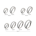 Titanium Double Hoop with CNC Set 1mm Eternity Gem Side Facing Hinged Segment Clicker