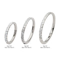Titanium with Square 1mm Full Clear CZ Side Facing Hinged Segment Clicker