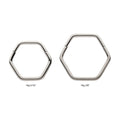 Hexagon Shape Titanium Front Facing Hinged Segment Clicker