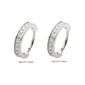 Titanium with Prong Set Clear AAA CZ 2.5mm Thick Hinged Segment Clicker