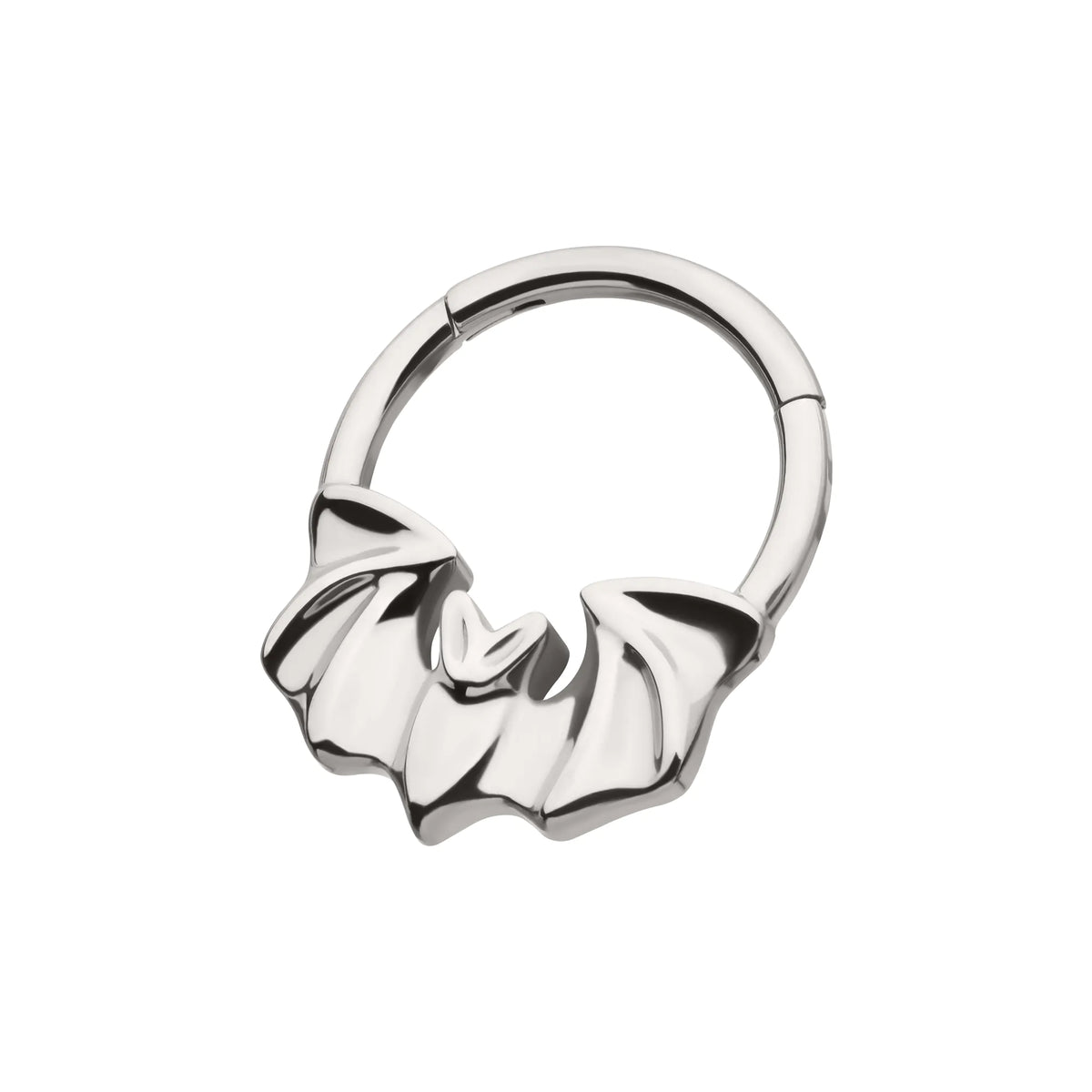 Titanium Flying Bat Front Facing Hinged Segment Clicker