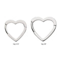Titanium Heart Hinged Segment Clicker