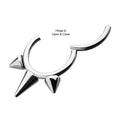 Titanium 3-Spike Hinged Segment Clicker