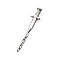 Titanium Internally Threaded Dagger Top with Dangle 8mm Chain