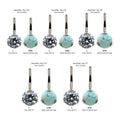 Titanium Threadless with Prong Set Round AAA CZ/Synthetic Opal Non-Dangle Only Navel Curve